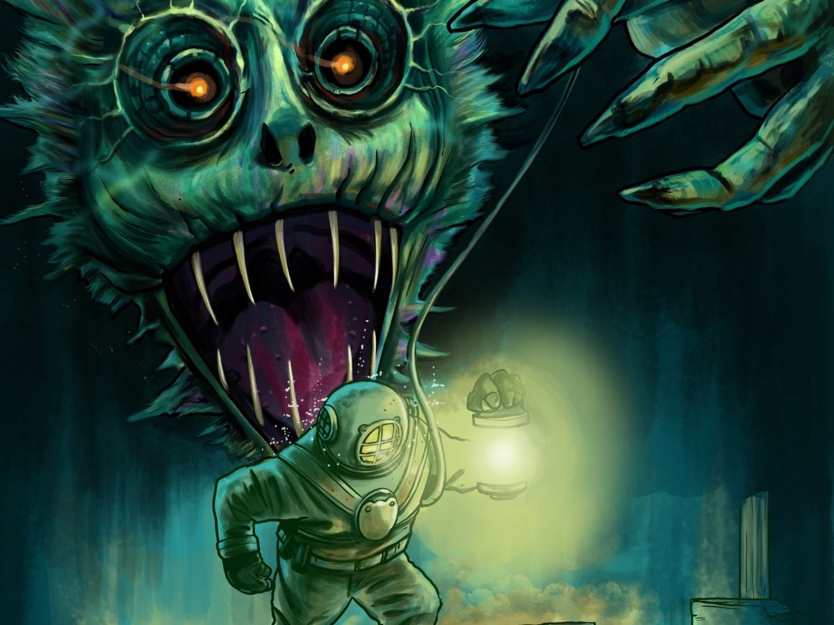 Amazing Monster Tales Issue 4 Into the Briny Deep Paul Roman Martinez Art