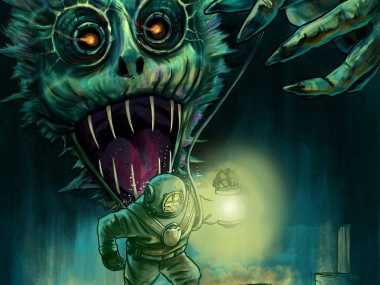 Amazing Monster Tales Into the Briny Deep Nautical Fiction Featured Image